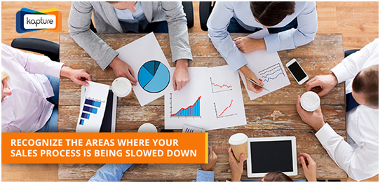 Areas where sales process slows down