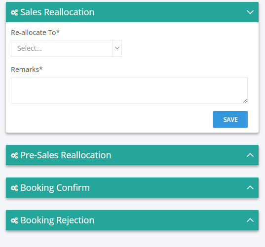 Kapture sales reallocations